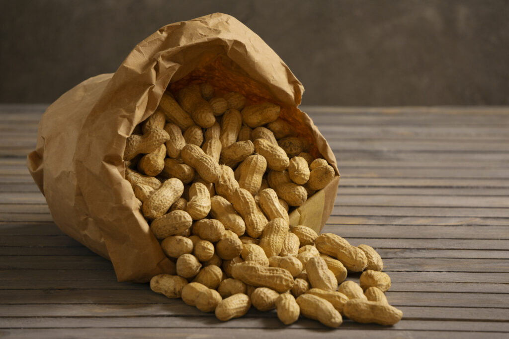 high angle peanuts bag copie high angle peanuts bag copie